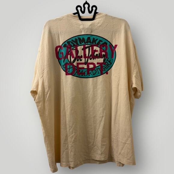 Gallery Dept. x Doc Johnson "My Batteries Died" T-Shirt Antique White XXL NWT - Picture 2 of 8